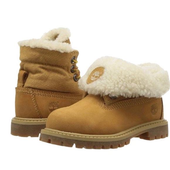SOLD - Timberland Roll-Top Canvas and Leather Boots Size 4 Junior / 6 Women’s - Picture 14 of 14